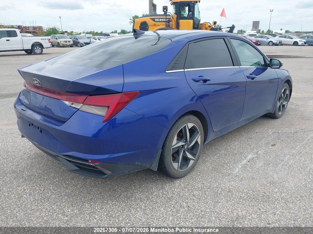 20267306 :رقم المزاد ، KMHLN4AG3NU336612 vin ، 2022 Hyundai Elantra Ultimate مزاد بيع
