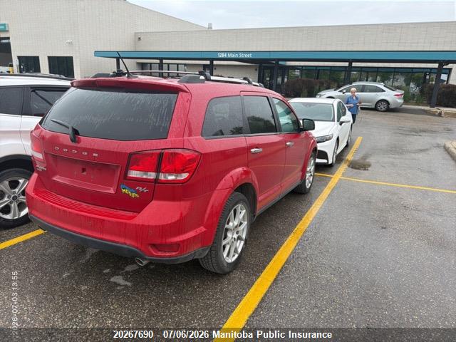 20267690 :رقم المزاد ، 3C4PDDFG6DT602649 vin ، 2013 Dodge Journey R/t مزاد بيع