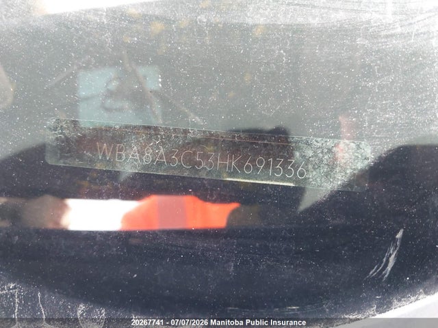 WBA8A3C53HK691336 BMW 3 Series