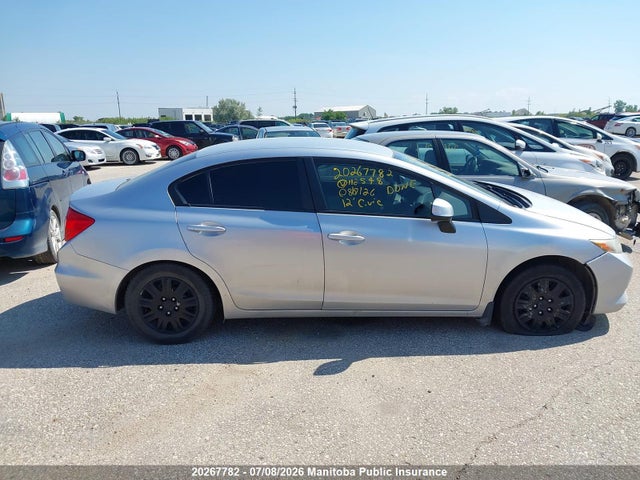 2012 Honda Civic Lx მანქანა იყიდება აუქციონზე, vin: 2HGFB2F49CH112548, აუქციონის ნომერი: 20267782