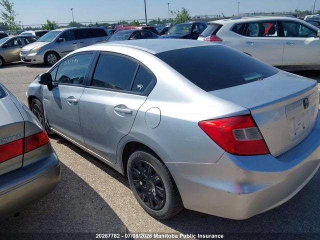 2012 Honda Civic Lx მანქანა იყიდება აუქციონზე, vin: 2HGFB2F49CH112548, აუქციონის ნომერი: 20267782