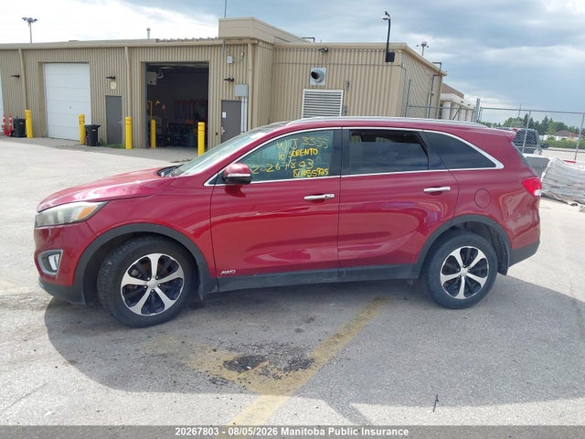 2016 Kia Sorento Ex V6 მანქანა იყიდება აუქციონზე, vin: 5XYPHDA5XGG055925, აუქციონის ნომერი: 20267803