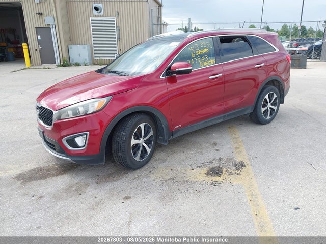 2016 Kia Sorento Ex V6 მანქანა იყიდება აუქციონზე, vin: 5XYPHDA5XGG055925, აუქციონის ნომერი: 20267803