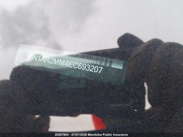 Aukcja sprzedaży 2014 Nissan Pathfinder Sl, vin: 5N1AR2MM4EC693207, numer aukcji: 20267804