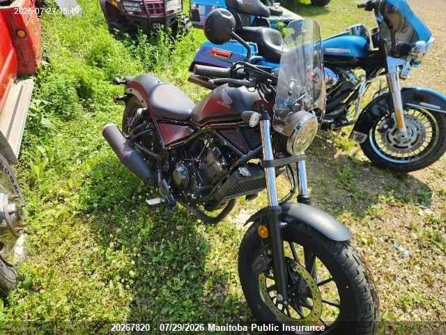 Aukcja sprzedaży 2021 Honda Cmx300a Rebel, vin: MLHNC5365M5400068, numer aukcji: 20267820