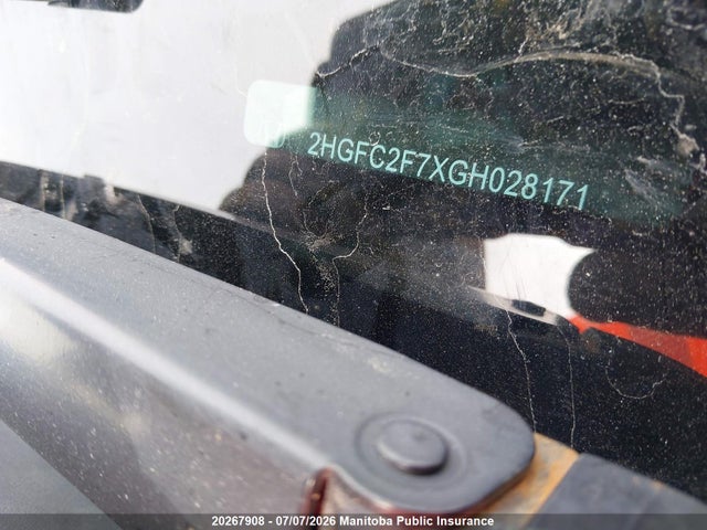 Honda CIVIC EX 2016 2HGFC2F7XGH028171 Image 9