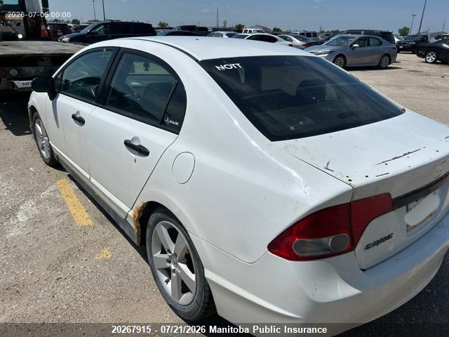 2009 Honda Civic Dx-g მანქანა იყიდება აუქციონზე, vin: 2HGFA16449H106792, აუქციონის ნომერი: 20267915
