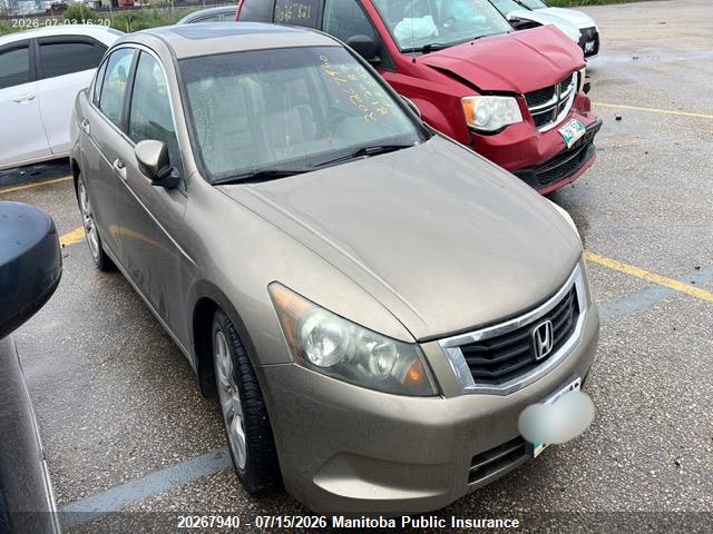 Aukcja sprzedaży 2008 Honda Accord Ex-l, vin: 1HGCP26888A812087, numer aukcji: 20267940