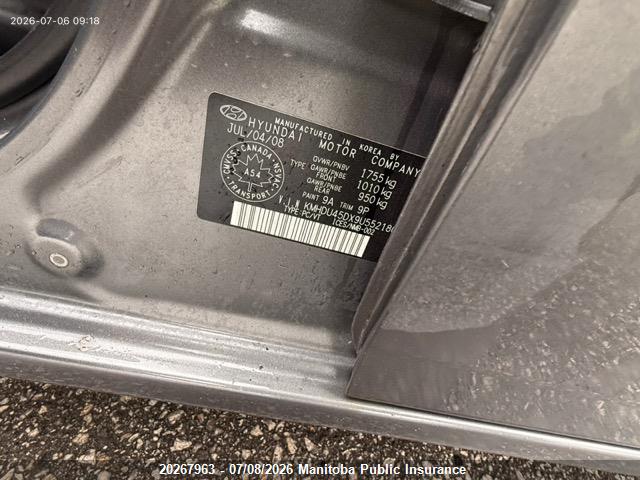 Продаж на аукціоні авто 2009 Hyundai Elantra Gl, vin: KMHDU45DX9U552180, номер лоту: 20267963