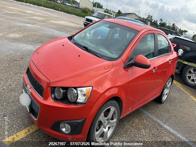 2012 Chevrolet Sonic Lt მანქანა იყიდება აუქციონზე, vin: 1G1JC5SH4C4125889, აუქციონის ნომერი: 20267987