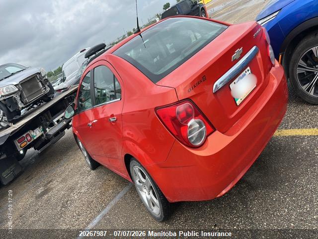 2012 Chevrolet Sonic Lt მანქანა იყიდება აუქციონზე, vin: 1G1JC5SH4C4125889, აუქციონის ნომერი: 20267987