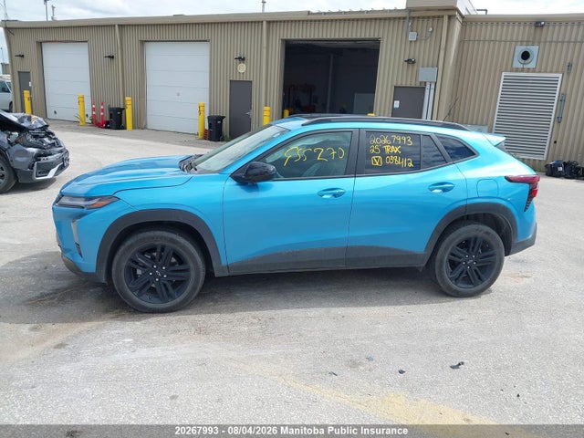 2025 Chevrolet Trax Activ მანქანა იყიდება აუქციონზე, vin: KL77LKE2XSC038412, აუქციონის ნომერი: 20267993