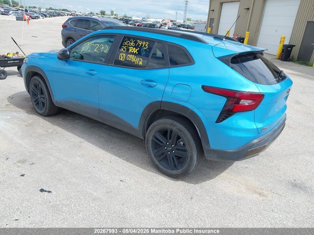 2025 Chevrolet Trax Activ მანქანა იყიდება აუქციონზე, vin: KL77LKE2XSC038412, აუქციონის ნომერი: 20267993