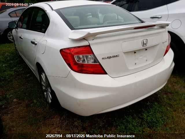 20267994 :رقم المزاد ، 2HGFB2E54CH014876 vin ، 2012 Honda Civic Ex مزاد بيع