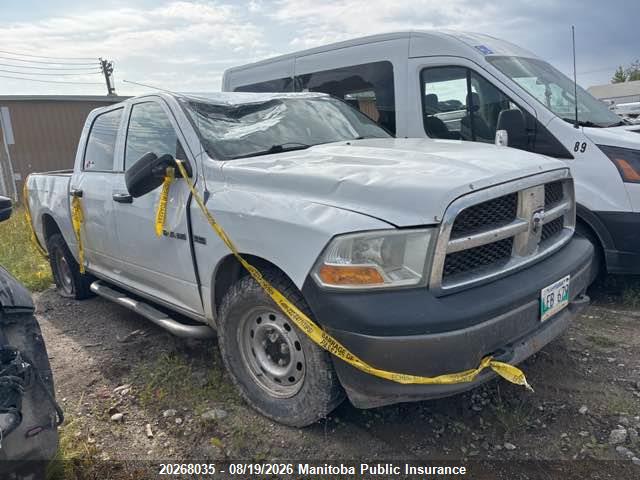 Продажа на аукционе авто 2010 Dodge Ram 1500 St Crew Cab, vin: 1D7RV1CT2AS220868, номер лота: 20268035