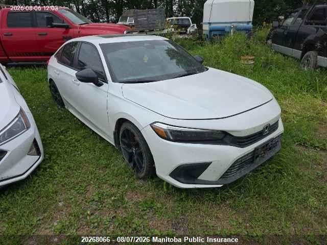 2022 Honda Civic Sport მანქანა იყიდება აუქციონზე, vin: 2HGFE2F52NH124575, აუქციონის ნომერი: 20268066