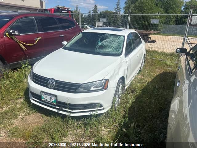 Auction sale of the 2016 Volkswagen Jetta 1.8 Tsi, vin: 3VWL07AJ8GM205115, lot number: 20268080