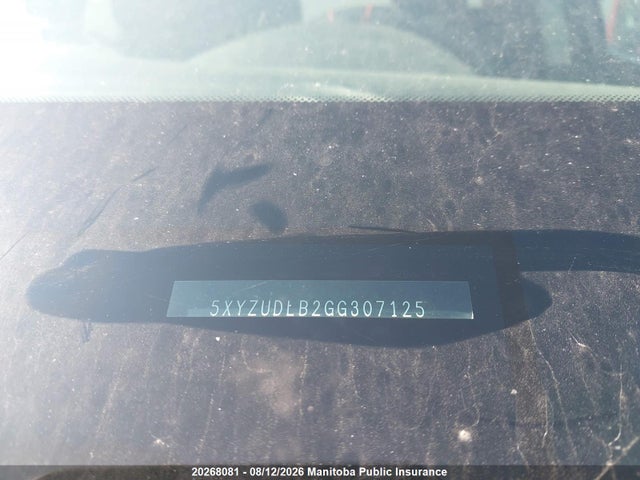 20268081 :رقم المزاد ، 5XYZUDLB2GG307125 vin ، 2016 Hyundai Santa Fe Sport مزاد بيع