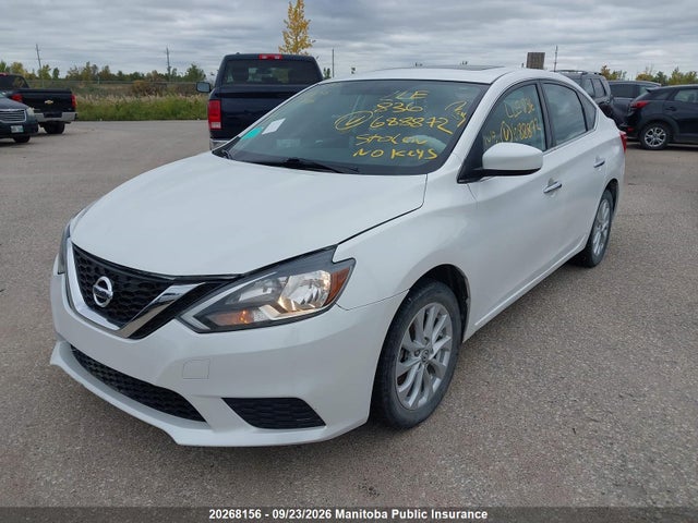 20268156 :رقم المزاد ، 3N1AB7AP3HL688872 vin ، 2017 Nissan Sentra 1.8 Sv مزاد بيع