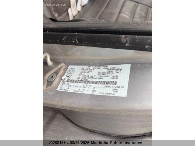 Aukcja sprzedaży 2016 Ford Escape Se, vin: 1FMCU9G95GUC14832, numer aukcji: 20268187