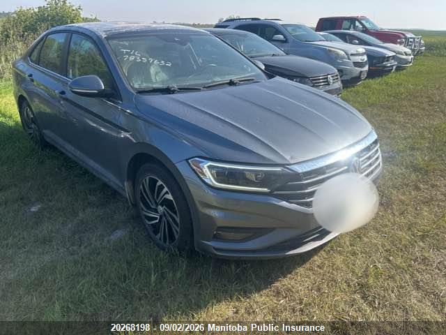 20268198 :رقم المزاد ، 3VWGB7BU9LM063159 vin ، 2020 Volkswagen Jetta Execline 1.4 Tsi مزاد بيع