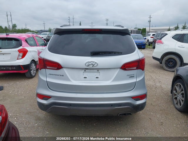 20268203 :رقم المزاد ، 5XYZUDLBXHG395844 vin ، 2017 Hyundai Santa Fe Sport مزاد بيع