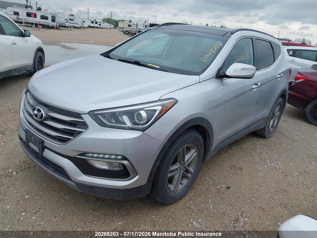 20268203 :رقم المزاد ، 5XYZUDLBXHG395844 vin ، 2017 Hyundai Santa Fe Sport مزاد بيع