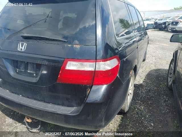 2007 Honda Odyssey Ex-l Ex-l მანქანა იყიდება აუქციონზე, vin: 5FNRL38757B505996, აუქციონის ნომერი: 20268207