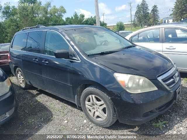 2007 Honda Odyssey Ex-l Ex-l მანქანა იყიდება აუქციონზე, vin: 5FNRL38757B505996, აუქციონის ნომერი: 20268207