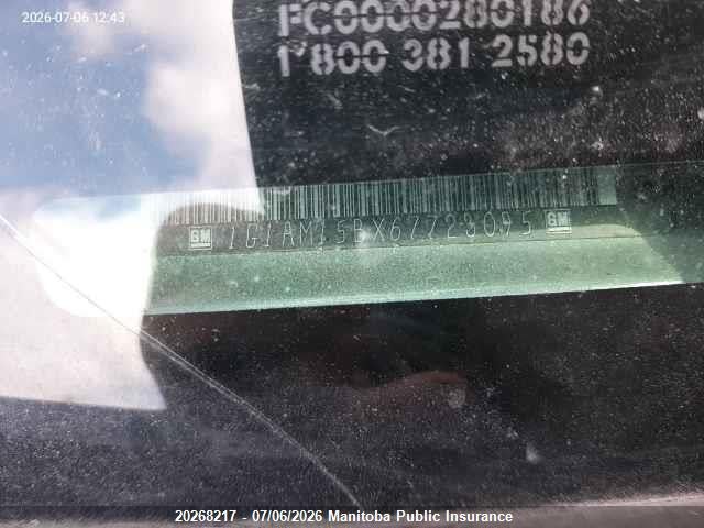 Aukcja sprzedaży 2006 Chevrolet Cobalt Ss, vin: 1G1AM15BX67723095, numer aukcji: 20268217
