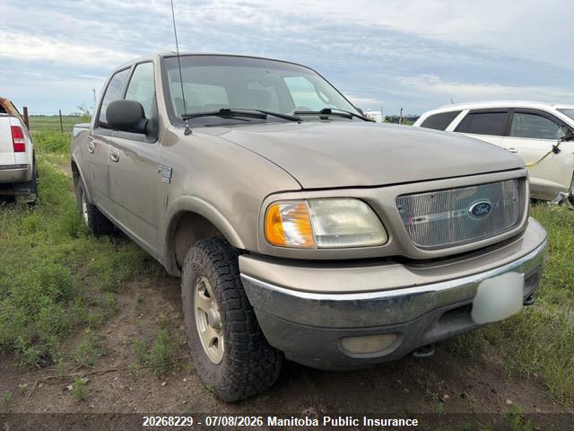 20268229 :رقم المزاد ، 1FTRW08632KC02398 vin ، 2002 Ford F150 Supercrew مزاد بيع