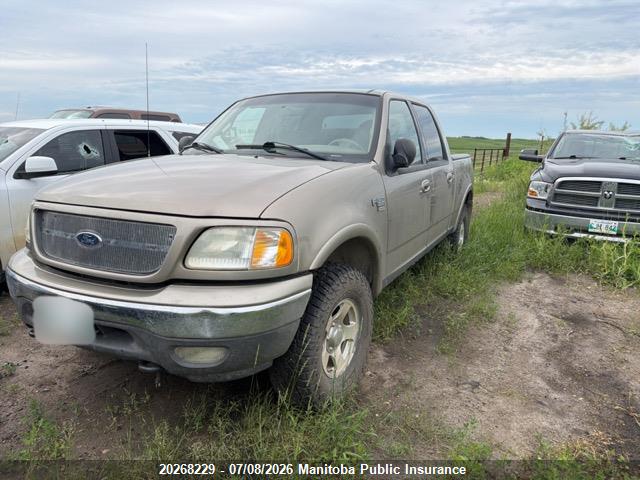 20268229 :رقم المزاد ، 1FTRW08632KC02398 vin ، 2002 Ford F150 Supercrew مزاد بيع