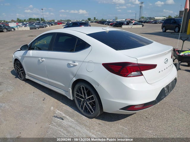 Продажа на аукционе авто 2020 Hyundai Elantra Sport, vin: KMHD04LB8LU070232, номер лота: 20268246