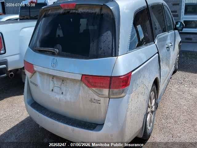 2015 Honda Odyssey Ex-l Ex-l მანქანა იყიდება აუქციონზე, vin: 5FNRL5H69FB502746, აუქციონის ნომერი: 20268247