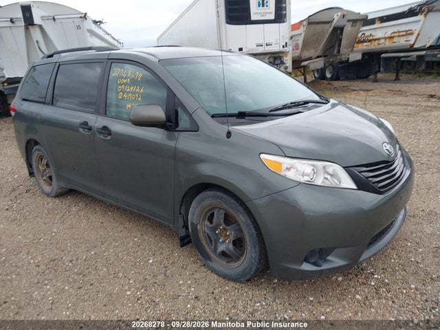 2014 Toyota Sienna Ce V6 მანქანა იყიდება აუქციონზე, vin: 5TDZK3DC4ES419092, აუქციონის ნომერი: 20268278