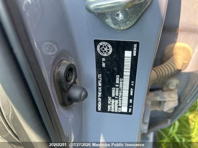 SHHFK7H91LU300912 Honda Civic Sport Touring