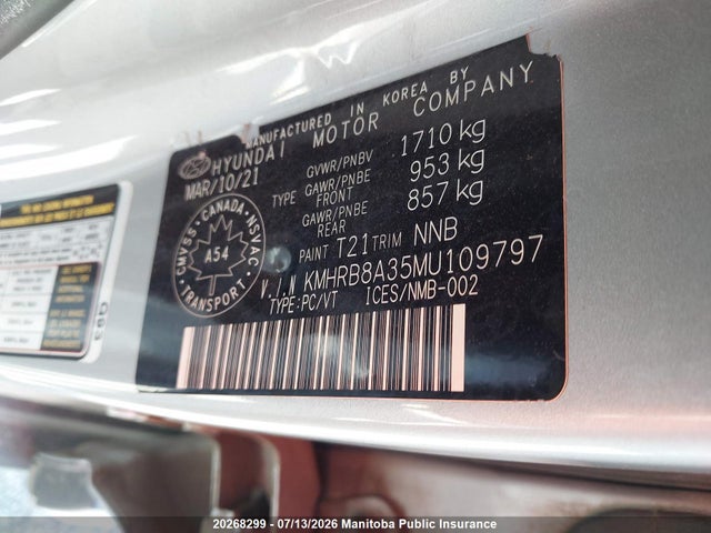 Hyundai Venue Essential 2021 KMHRB8A35MU109797 Image 9