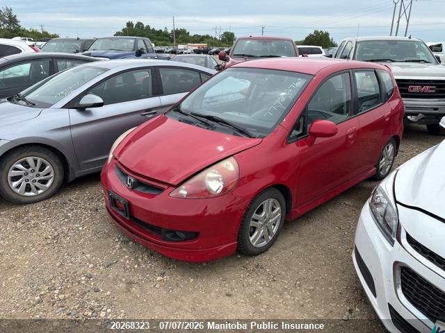 2007 Honda Fit Sport მანქანა იყიდება აუქციონზე, vin: JHMGD38677S817962, აუქციონის ნომერი: 20268323