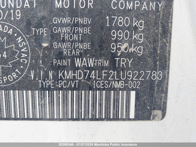 Hyundai Elantra Essential 2020 KMHD74LF2LU922783 Image 9