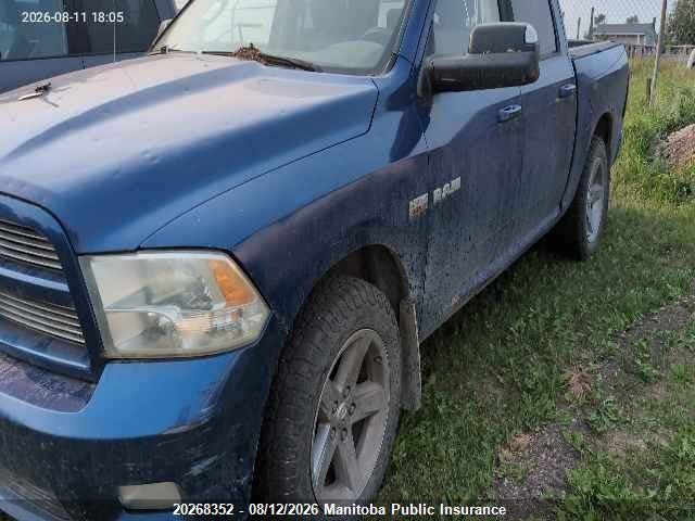 20268352 :رقم المزاد ، 1D7RV1CT9AS220267 vin ، 2010 Dodge Ram 1500 Sport Crew Cab مزاد بيع