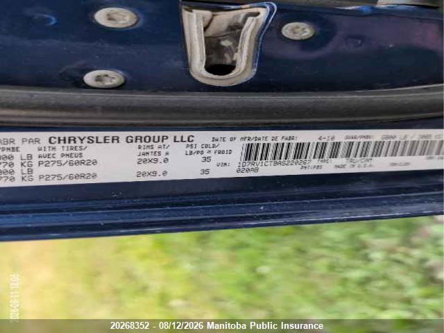 20268352 :رقم المزاد ، 1D7RV1CT9AS220267 vin ، 2010 Dodge Ram 1500 Sport Crew Cab مزاد بيع