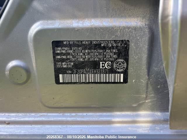 JF2GPACC1FH321871 Subaru Crosstrek Xv Limited