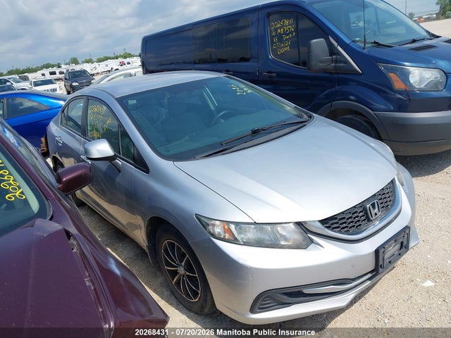 20268431 :رقم المزاد ، 2HGFB2F48DH033955 vin ، 2013 Honda Civic Lx مزاد بيع