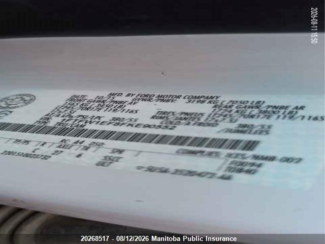 1FTFW1EF8FKE90552 Ford F150 Xlt Supercrew