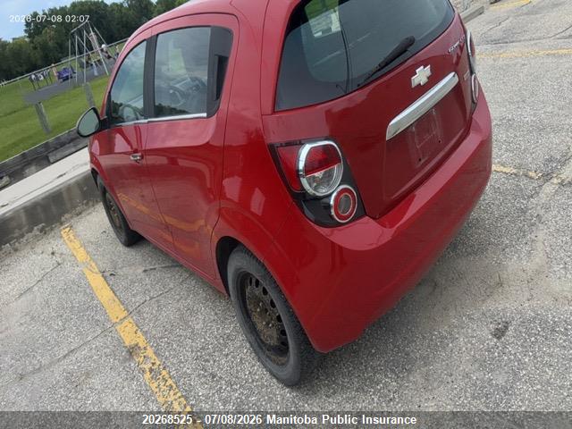 Продажа на аукционе авто 2012 Chevrolet Sonic Ltz, vin: 1G1JE6SB1C4203850, номер лота: 20268525