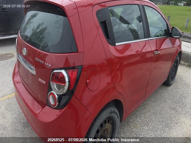 Продажа на аукционе авто 2012 Chevrolet Sonic Ltz, vin: 1G1JE6SB1C4203850, номер лота: 20268525