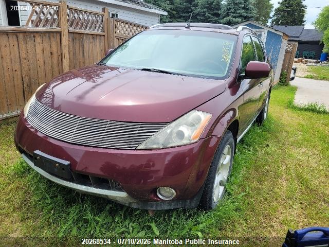 2006 Nissan Murano Se მანქანა იყიდება აუქციონზე, vin: JN8AZ08W66W529286, აუქციონის ნომერი: 20268534
