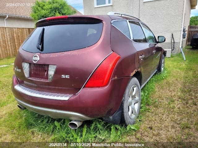 2006 Nissan Murano Se მანქანა იყიდება აუქციონზე, vin: JN8AZ08W66W529286, აუქციონის ნომერი: 20268534