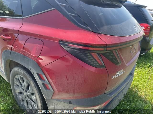 20268552 :رقم المزاد ، KM8JCCAE3NU152535 vin ، 2022 Hyundai Tucson Urban Edition مزاد بيع
