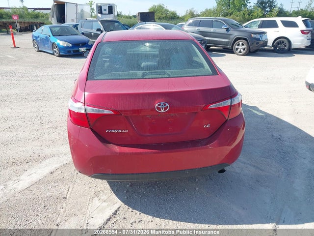 2T1BURHE5FC296651 Toyota COROLLA LE